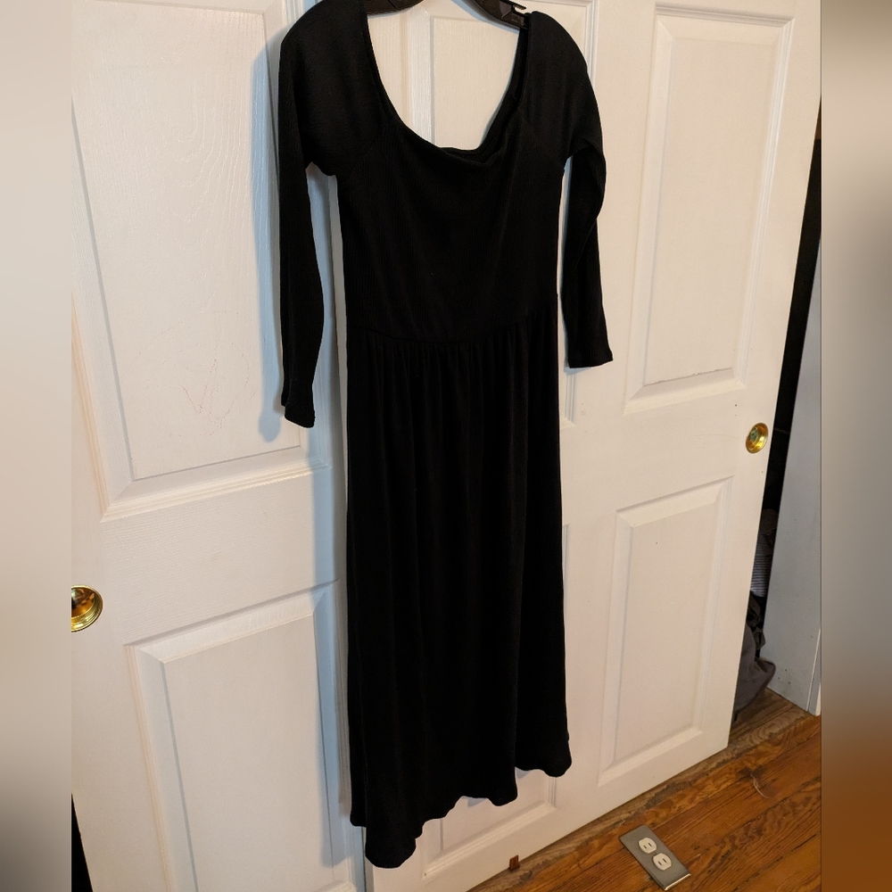 Urban Outfitters Knit Black Midi Dress, Sz L